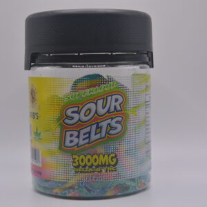 Sour belts- Delta 8 Gummies - 3000 mg per Jar