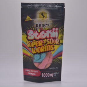 Stonii Super Worms- Delta 8 Gummies - 1000 mg per Jar