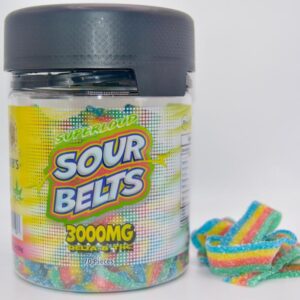 Sour belts- Delta 8 Gummies - 3000 mg per Jar