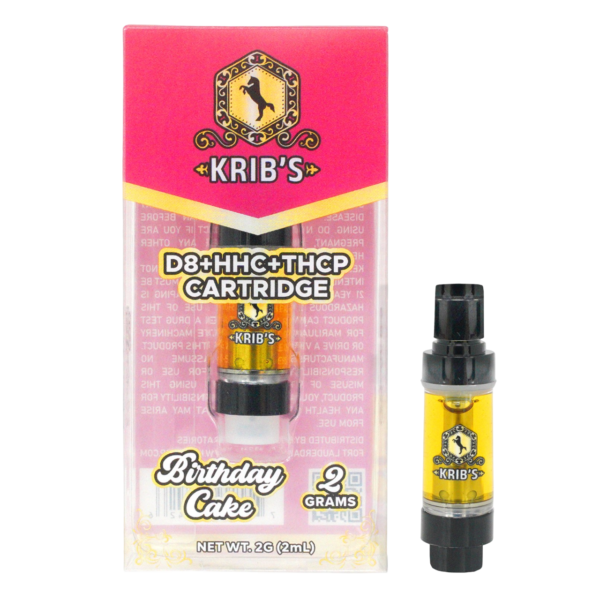 Birthday Cake 2 ml D8+HHC+THCP Cartridge Cart – 2 Gram